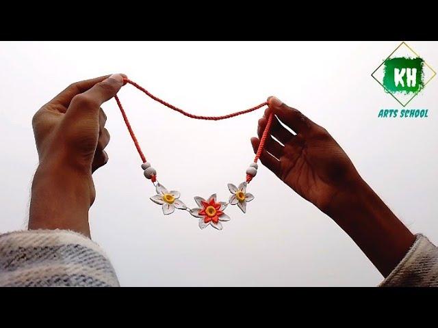 ক্লে দিয়ে সোনার গহনা তৈরির সহজ উপায় | How to make flower jewellery with clay | clay jewelry | art