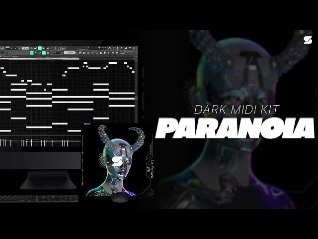 [+20] Best Dark Trap Midi Kit 2023 - PARANOIA [POP SMOKE, 808 MAFIA, UK DRILL, LIL BABY] Midi Pack