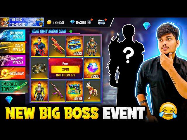 Free Fire New Big Boss Event New Character, Bundle And Pet in 29 Diamonds - Garena Free Fire