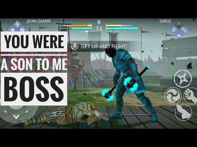 LEVEL 3 BOSS BATTLE BEAT SARGE SHADOW FIGHT 3 / shadow fight 3 how to defeat sarge 