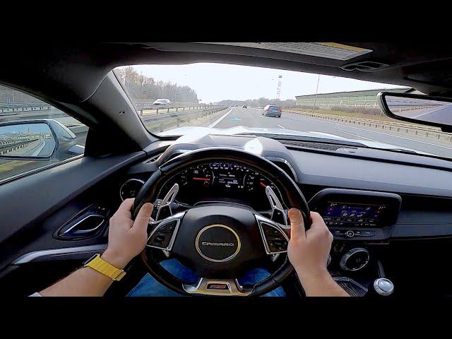 2019 Chevrolet Camaro SS V8 466hp - POV Test Drive exhaust sound, powerslide and acceleration V-MAX