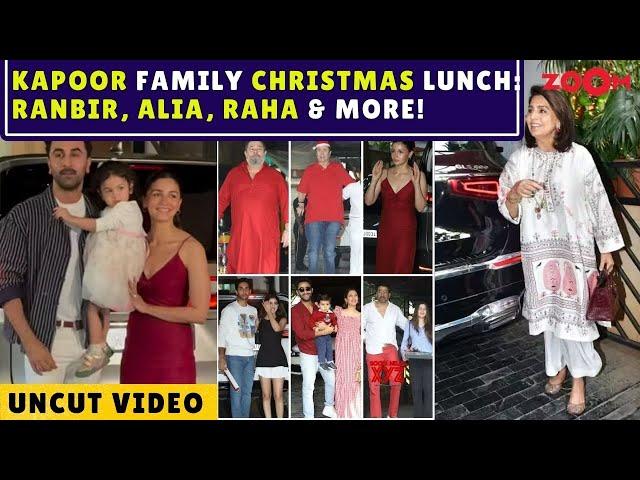 Kapoor Family's CHRISTMAS LUNCH: Ranbir Kapoor, Alia Bhatt, Raha, Agastya Nanda & others attend!