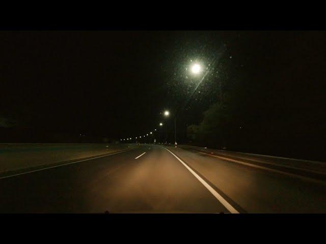 ASMR Highway Driving at Night (No Talking, No Music) - Hwasun to Seoul, Korea