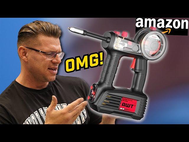 HAND Welder with WIRE FEED from AMAZON! How CRAZY is that?