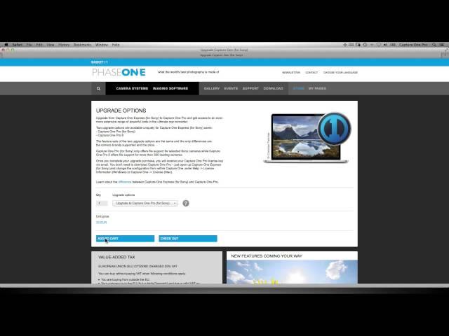 Capture One Express (For Sony)| Upgrading to Capture One Pro