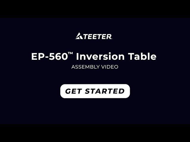 Teeter EP-560 Assembly Instructions (E61006FB)