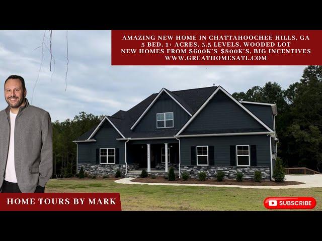 3.5 Level ESTATE, 1+ Acres, Brand New Luxury, Chattahoochee Hills, GA 