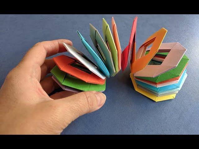 Слинки из бумаги. Пружинка оригами своими руками. How to make a paper Slinky