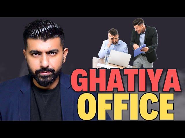 TOXIC office politics and Ghatiya work environment - what to do?