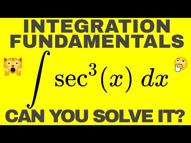 Review of the basics: Integral secant cubed