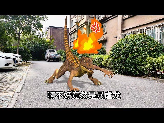 迅猛龙的鸡腿战争！变身恐龙勇士！Velociraptor's chicken leg war! Transform into a dinosaur warrior!