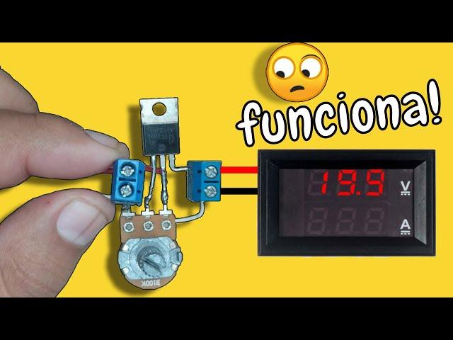 0 to 20 VOLT using MOSFET AS a variable source, IT WORKS!