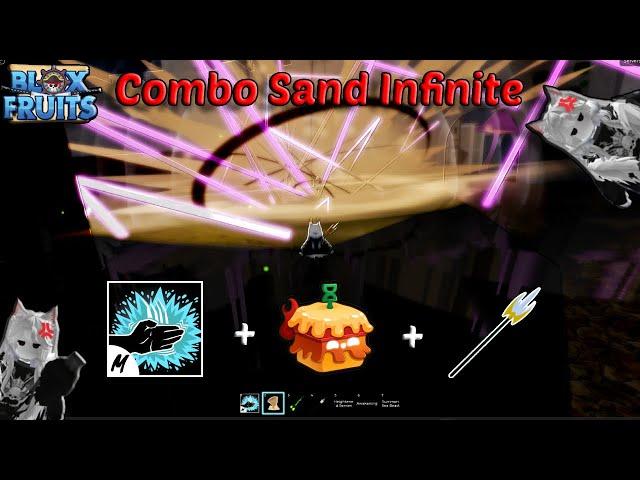 Best Combo Sand infinite + Sharkman Karate + Spikey Trident | Blox Fruits Bounty Hunting | Easy 30M