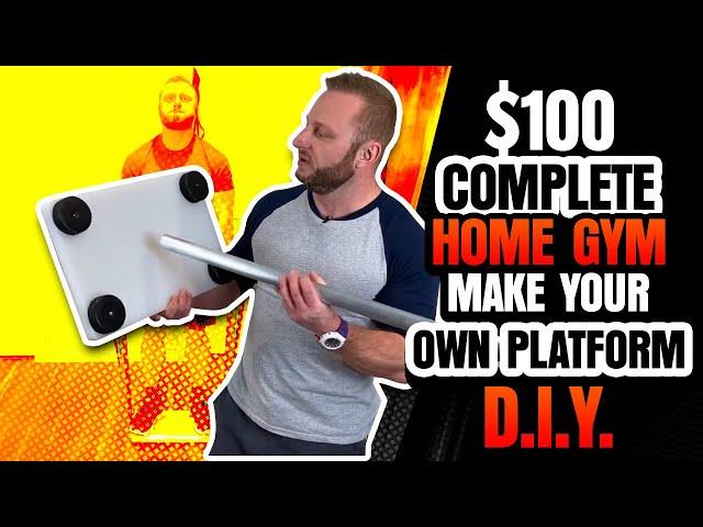 $100 Complete Home Gym - Make Your Own Platform DIY - Resistance Band Training