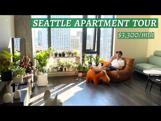 My SEATTLE APARTMENT TOUR | $3,300 Modern High Rise Condo