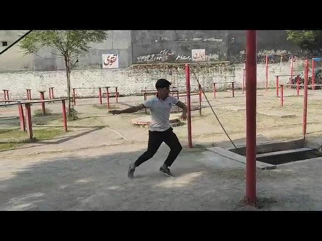 PMA 150 boy doing obstacles in NOOR FORCES ACADEMY Tipu Road BRANCH