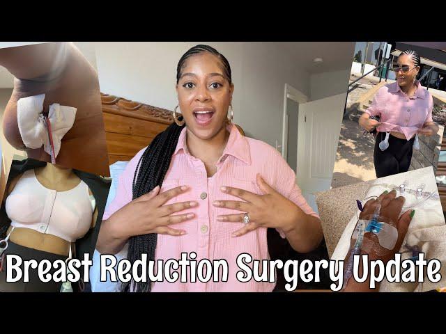 Breast Reduction Surgery Journey | Part 2 | Day of Surgery | Day After | 4 Days After Surgery Update