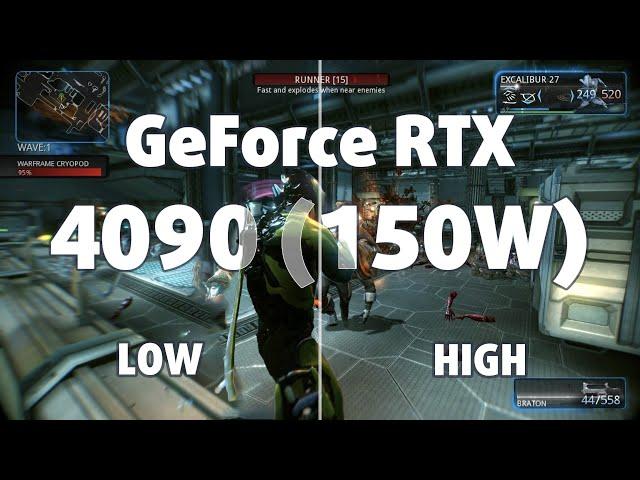  NVIDIA GeForce RTX 4090 [Laptop, 150W] - Warframe gameplay benchmarks (1080p)