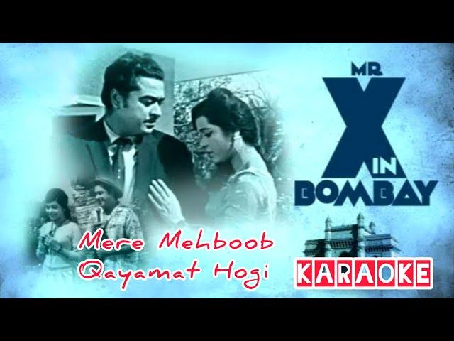 Mere Mehboob Qayamat Hogi Karaoke | #originalmusicvideo | #kishorekumar | Mr. X In Bombay | #Oldhits