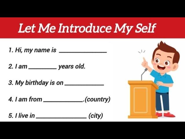 Self Introduction in English || 10 Lines SelfIntroduction in English ||  About myself || My Self