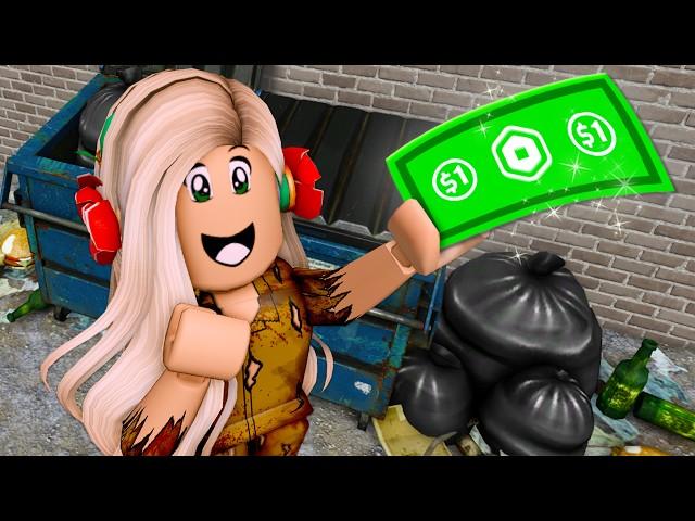 A DOLLAR Turned Her Into A BILLIONAIRE! (A Roblox Movie)