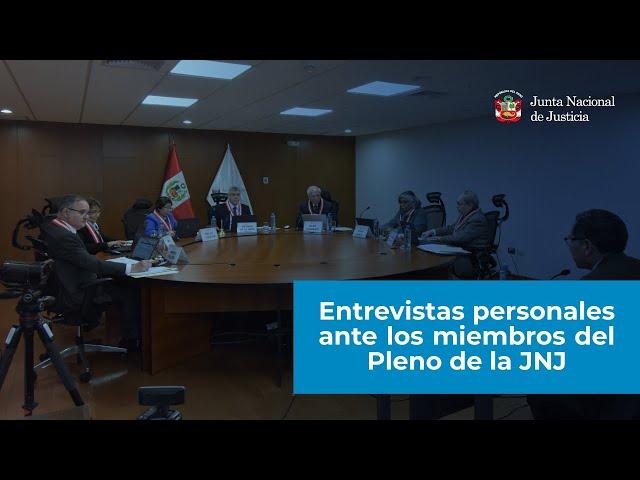 Entrevistas personales - Convocatoria 005-2022-SN/JNJ 10-09-24