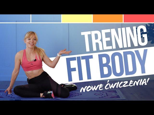 FIT BODY | TRENING NA CAŁE CIAŁO BEZ SPRZĘTU | WZMACNIANIE 35 MIN. | BEZ SKAKANIA! | Codziennie Fit