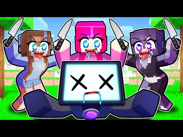 YANDERE GIRLS MURDER TV MAN IN MINECRAFT..