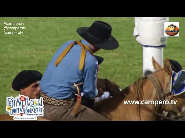 Jineteadas de caballos Festival de Jesús María 2024 noche 3