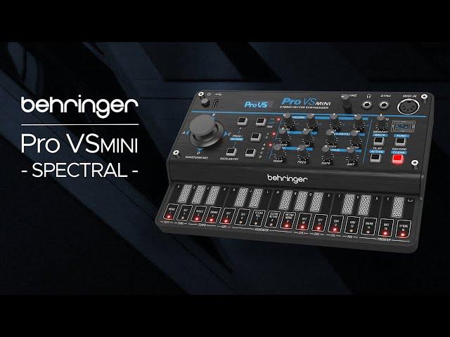 Behringer Pro VS mini Presets: Sound Demo (no talking) "Spectral" Sound Pack for Ambient and Techno