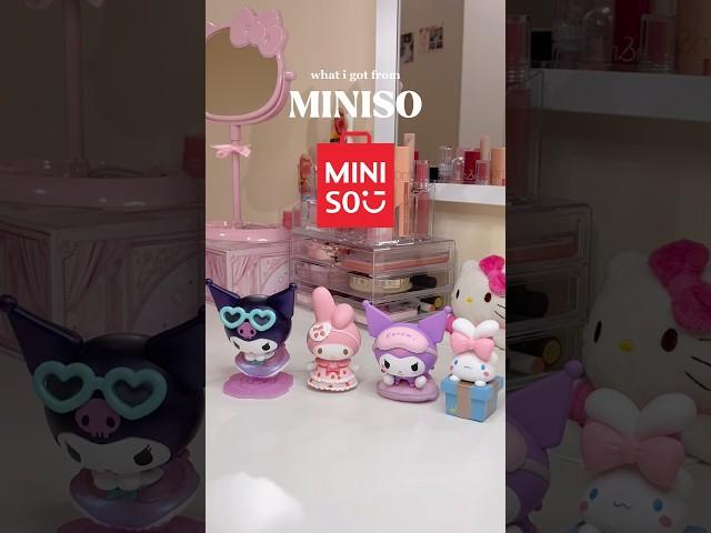 some sanrio finds from miniso !! #miniso #sanrio #kawaii #sanriocharacters