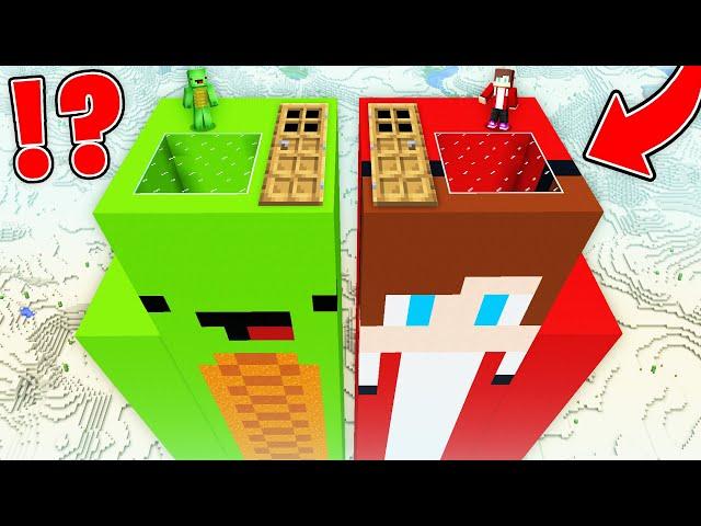 JJ And Mikey found SUPER LONG MOB HOUSE INSIDE JJ VS Mikey in Minecraft Maizen