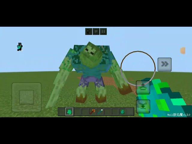 Mutant Jungle Zombie addon in MCPE test 2