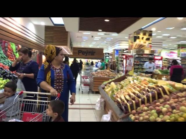 ► Supermarket in Ashgabat / Turkmenistan for privileged - unreal Turkmenistan?!