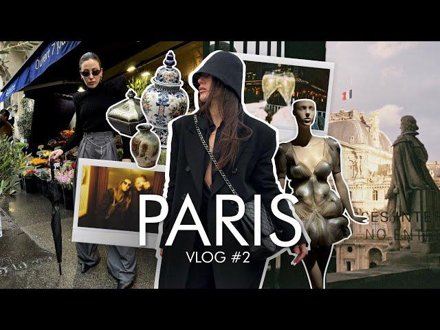 #2 PARIS VINTAGE SHOPPING | Шоппинг в Париже, винтажные рынки, неделя моды, выставка, места, аутфиты