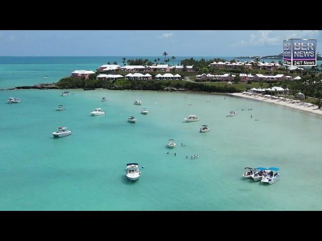 Aerial | Somerset Long Bay On Cup Match, Aug 2 2024