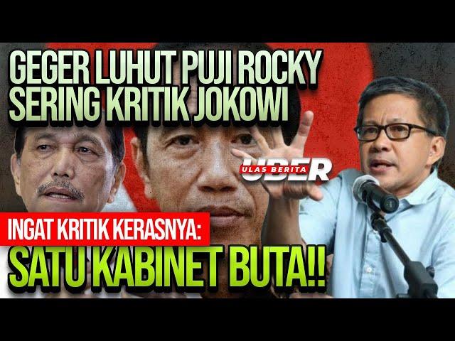 GEGER LUHUT PUJI ROCKY SERING KRITIK JOKOWI, INGAT KRITIK KERASNYA: SATU KABINET BUTA!!