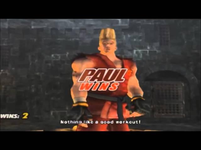 Tekken 5: Paul Phoenix All Intros & Win Poses