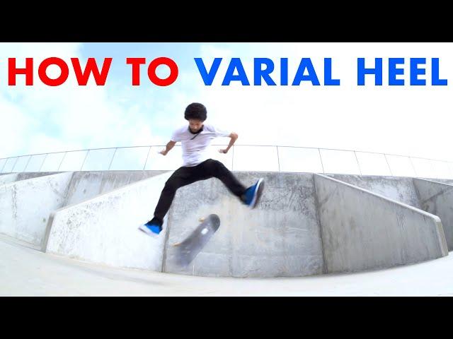 HOW TO VARIAL HEELFLIP skateboarding 101 with Christian Flores