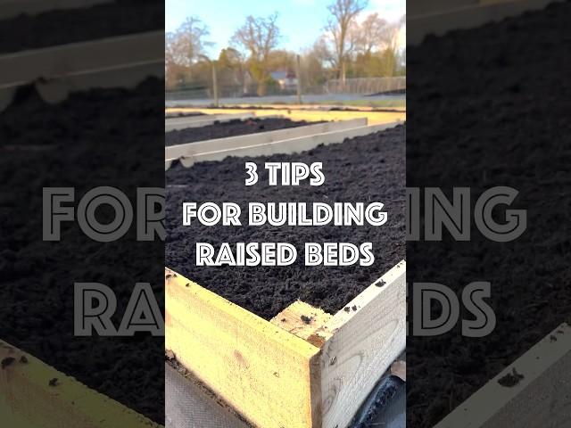 3Tips for Building Raised Beds #gardening #growingfood #nodig #nodiggardening