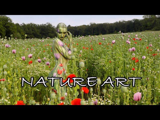 NATURE ART (Part2/engl) / HUMANS IN LANDSCAPES - a bodypainting project by artist Jörg Düsterwald