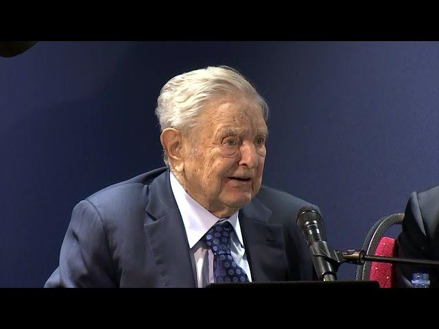 George Soros Takes Questions at the World Economic Forum in Davos