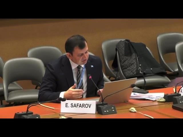 Speech Dr. Elgun Safarov on temporary special measures during the dialogue with Turkmenistan