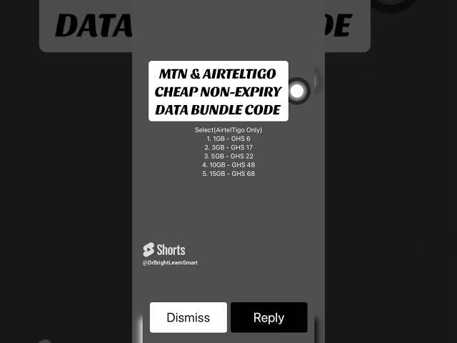 MTN & AIRTELTIGO 15GB NON-EXPIRY DATA BUNDLE CHEAT CODE #mtn #freeinternet #freedata