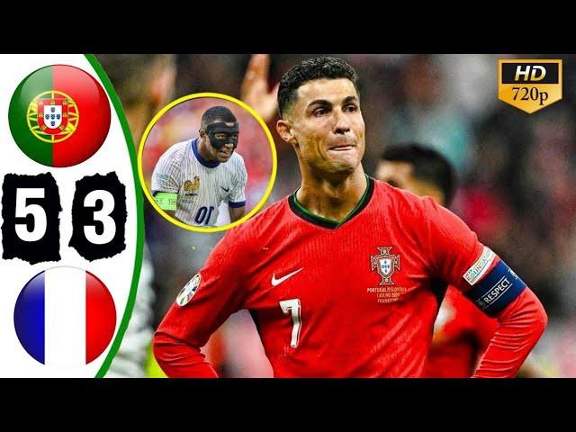 Portugal vs France 5-3 Penalty shootout  & All Goals Euro 2024||Ronaldo  team Out