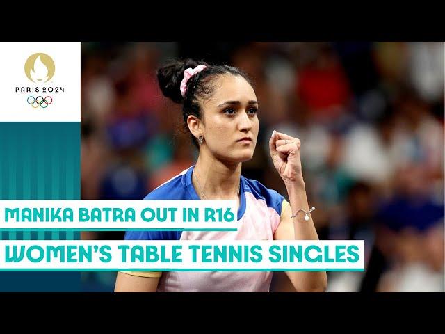 Manika Batra gets knocked out from women's table tennis singles | #Paris2024 highlights