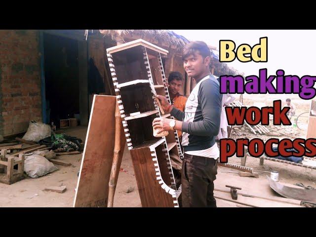 Double bed making by @interior gyaan | Bed making work process