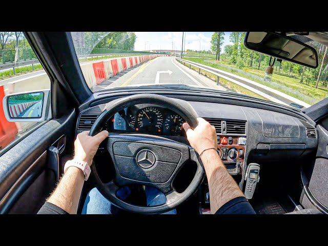 1998 Mercedes-Benz C S202  [1.8 122HP] | POV Test Drive #1202 Joe Black