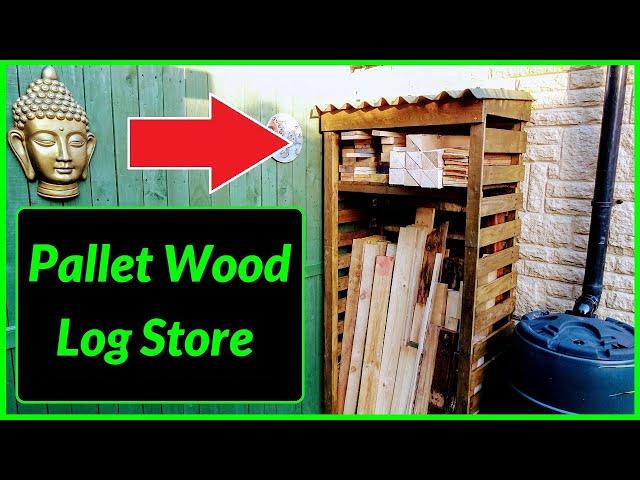 How to Build a Log Store / Wood Store out of Pallet Wood