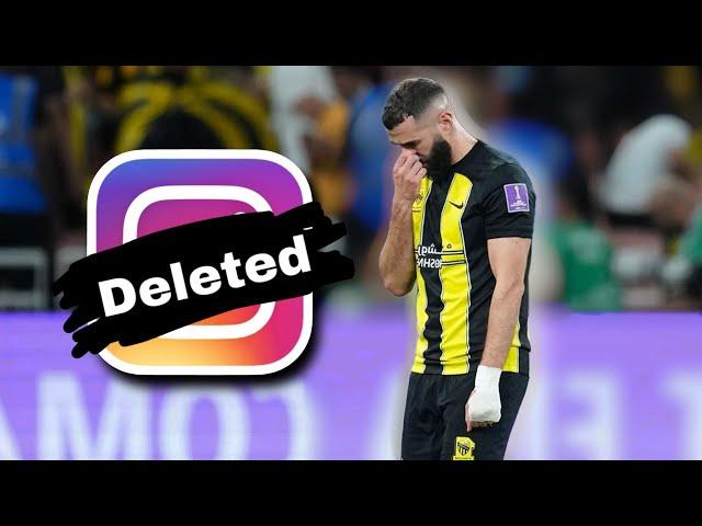 Why did Benzema delete his Instagram account? #ronaldo #cristianoronaldo #benzema